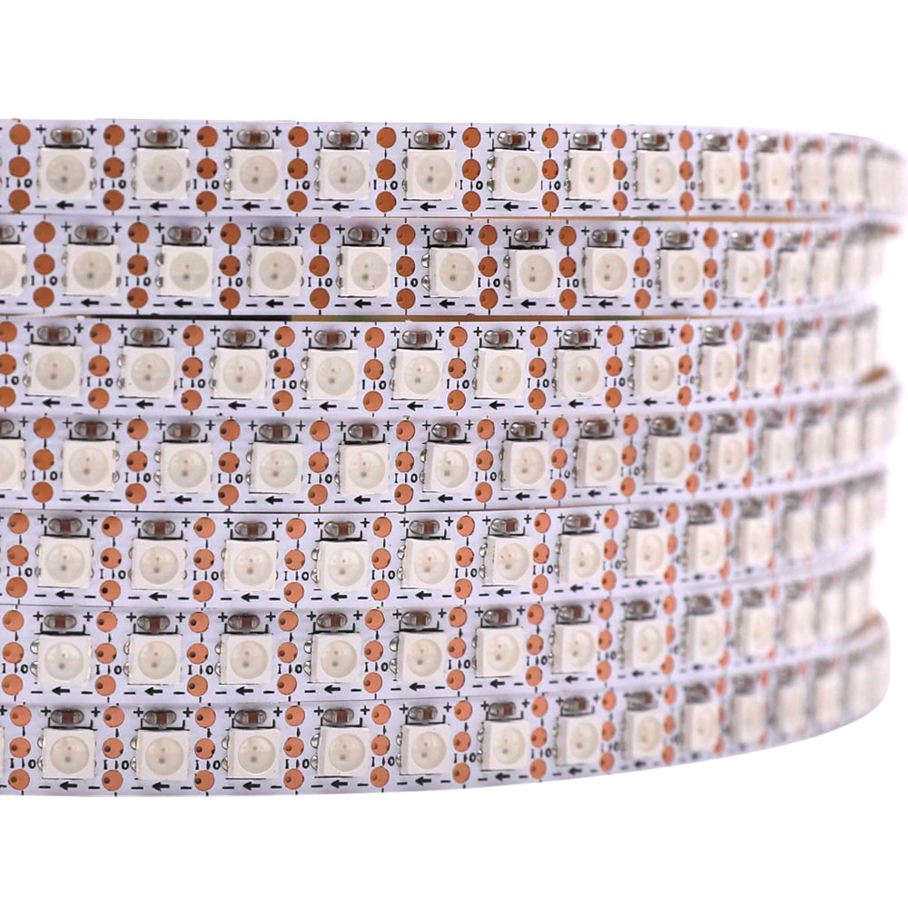 SK6812 RGB 3535SMD 144LEDS/M DC5V 8MM-Wide Digital Intelligent Addressable LED Strip Lights - 1m/3.28ft per roll SK6812 RGB 3535SMD 144LEDS/M DC5V 8MM-Wide Digital Intelligent Addressable LED Strip Lights - 1m/3.28ft per roll